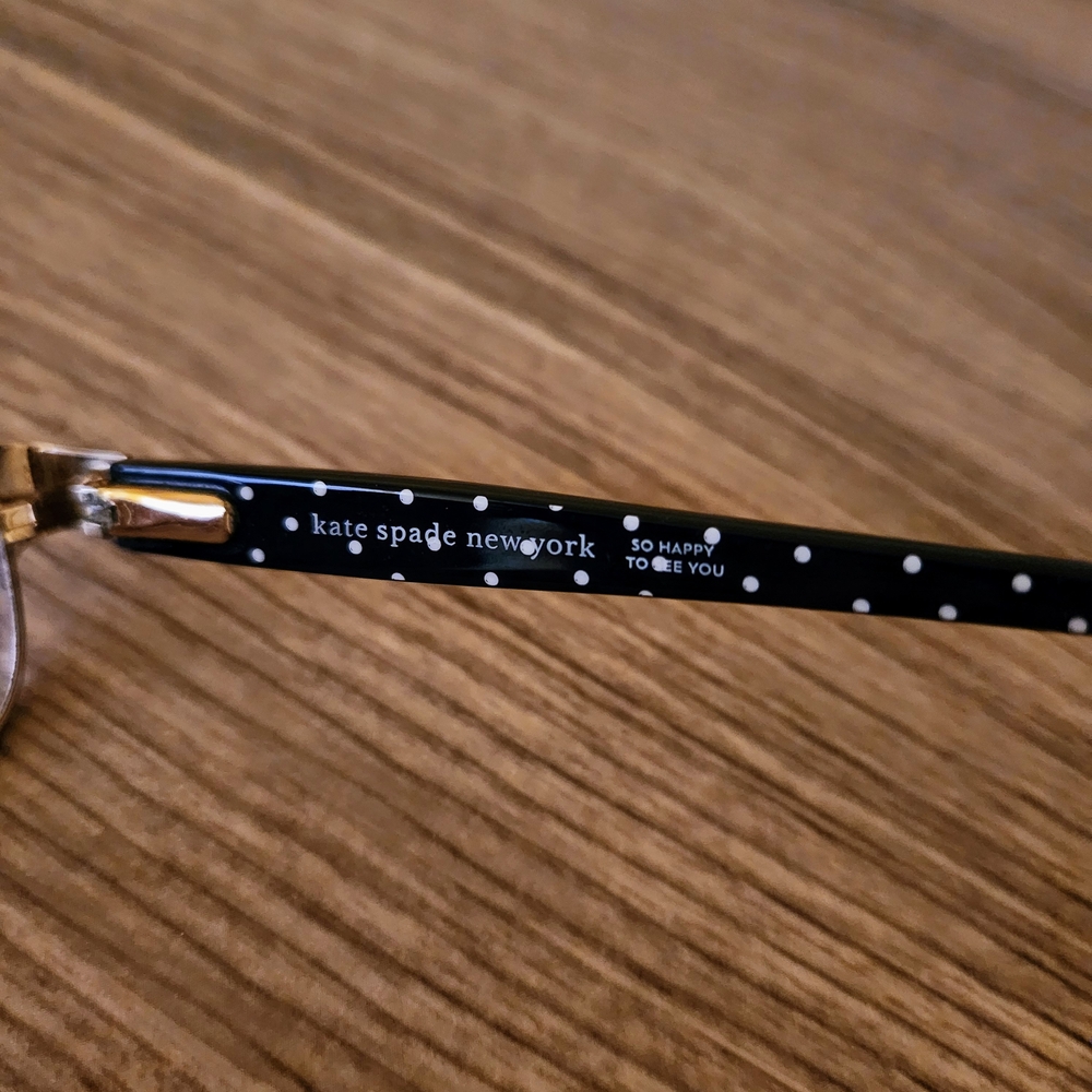 Kate Spade Kids Dark Navy Polka Dot Glasses - Picture 4 of 7